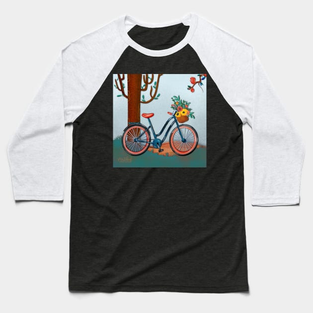 Spring bike Baseball T-Shirt by MoTekent